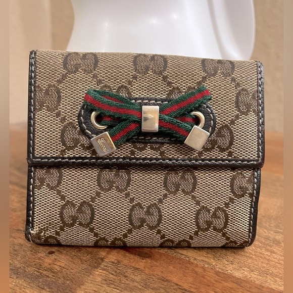 Gucci Handbags - GUCCI MONOGRAM PRINCY COMPACT FRENCH FLAP WALLET